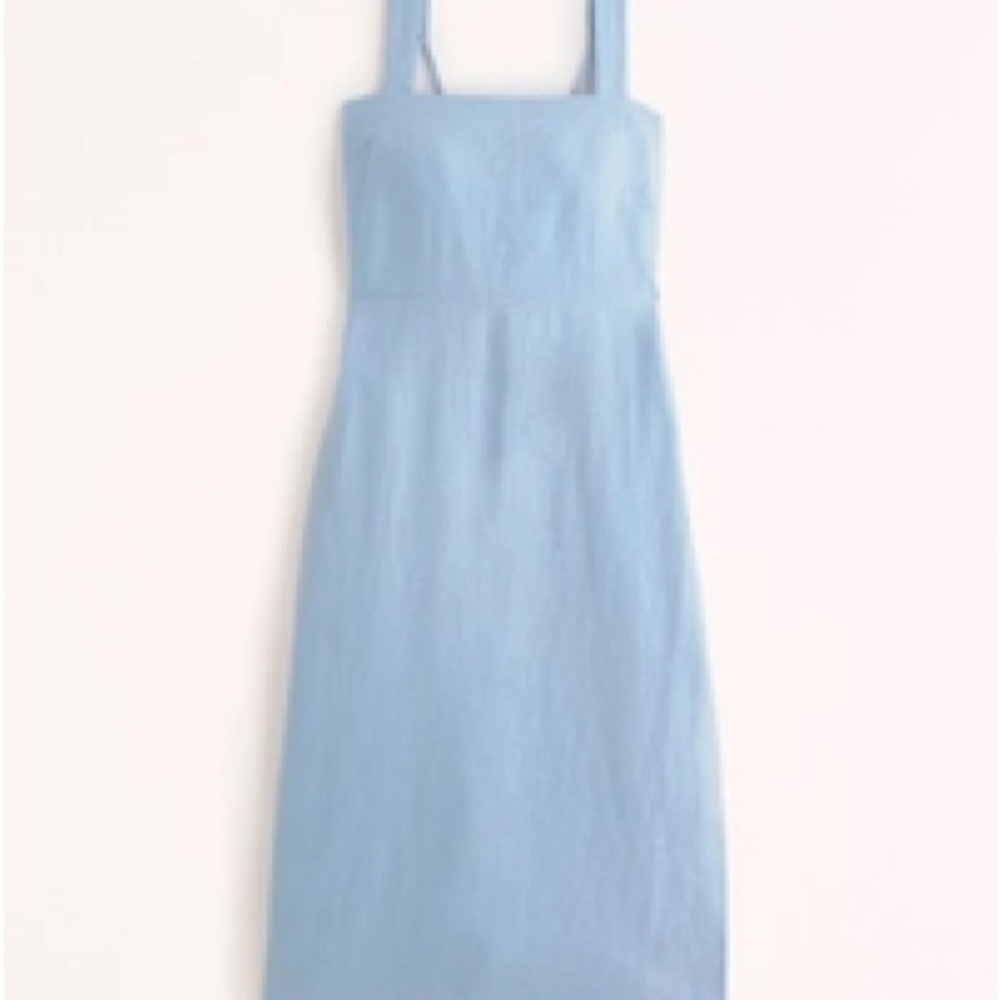 Abercrombie & Fitch Light Blue Midi Dress